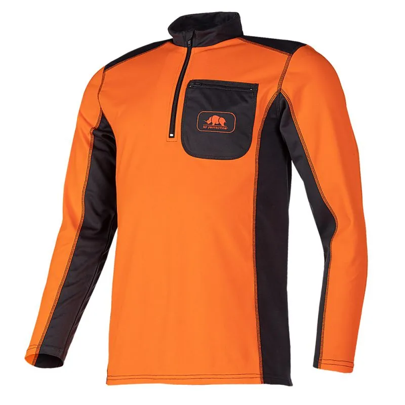 T-shirt pro anti-UV manches longues - 697A SIP PROTECTION S Orange Fluo / Gris