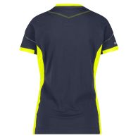 T-shirt de travail DASSY TAMPICO bleu nuit et jaune fluo
