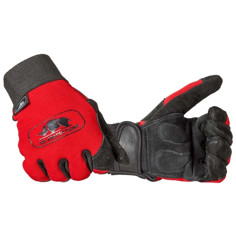 Gants de travail avec rembourrage anti-vibrations - 2XA2 SIP PROTECTION Rouge / Noir 12