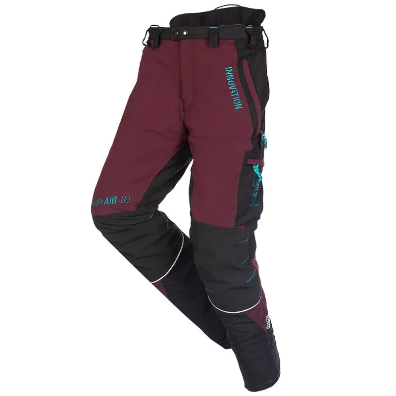 Pantalon arboriste femme CANOPY AIR-GO Donna - SIP PROTECTION - 1SBFA2PTR L Burgundy