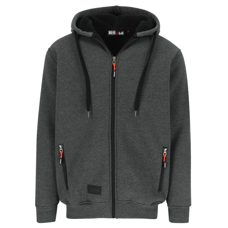 Sweat de travail hiver à capuche OTIS HEROCK - 23MSW2102 Gris Chiné XL