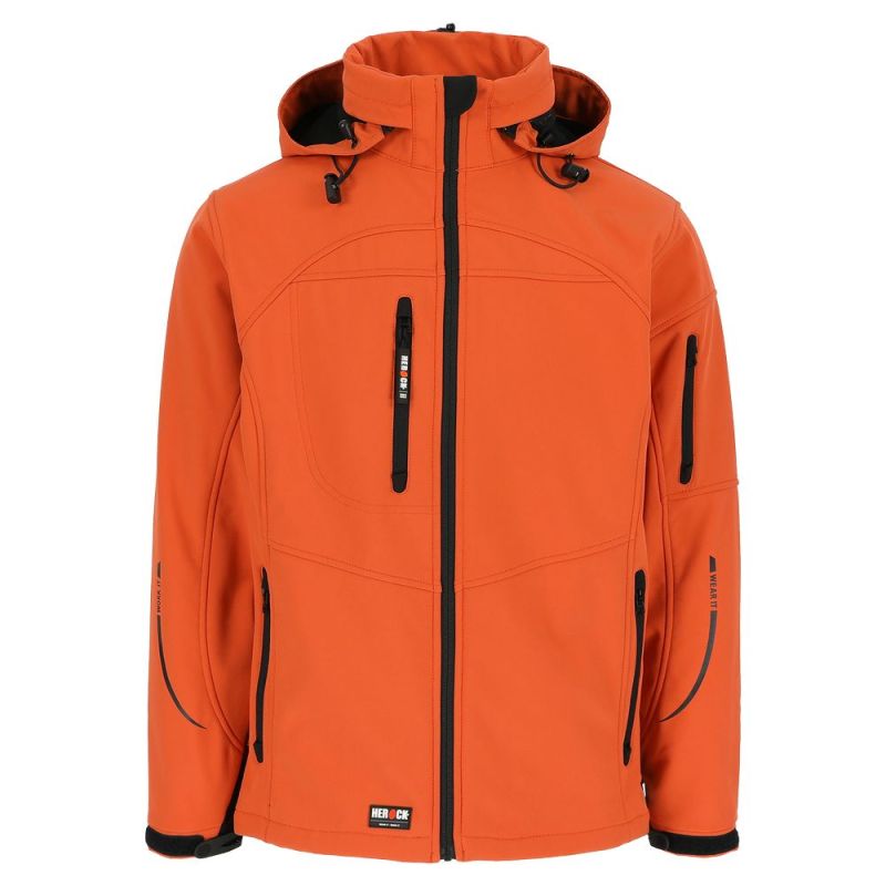 Softshell de travail mixte Herock POSEIDON - 23MJC0902 Orange L
