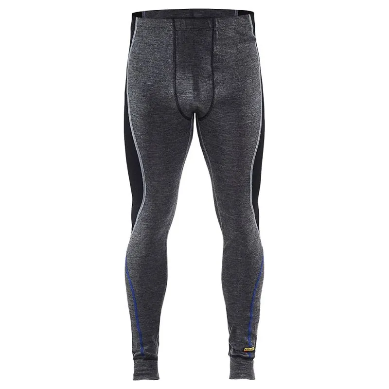 Caleçon thermique homme 100% laine mérinos -5°/-30°C - BLAKLADER WARM 18491732 Gris / Noir S
