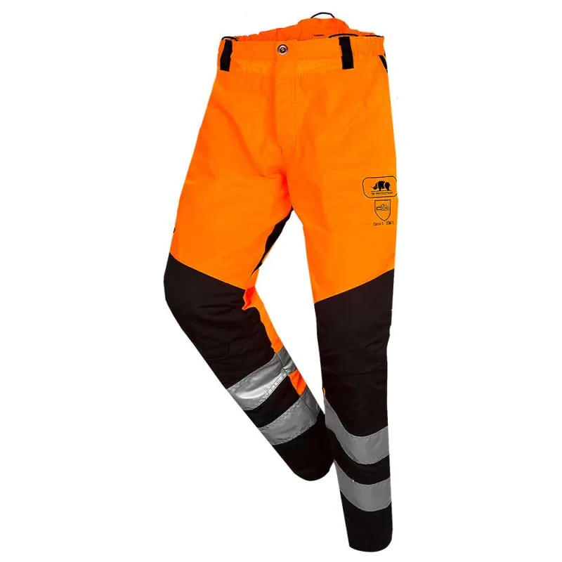 Pantalon anti-coupure classe 1 type A haute-visibilité PERTHUS FLASH SIP PROTECTION - 1RQ1 XXL Orange hivi / Noir