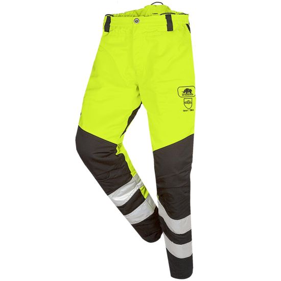 Pantalon anti-coupure jaune haute visibilité PERTHUS FLASH