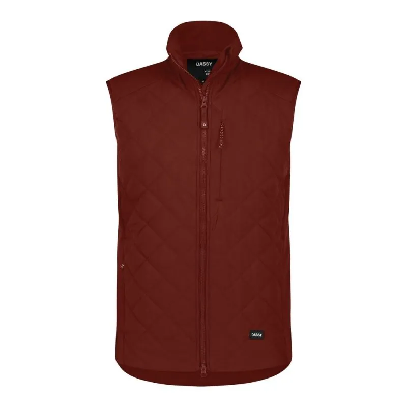 Gilet de travail matelassé en polyester recyclé - YALA DASSY Vivid XXL Rouge Brique