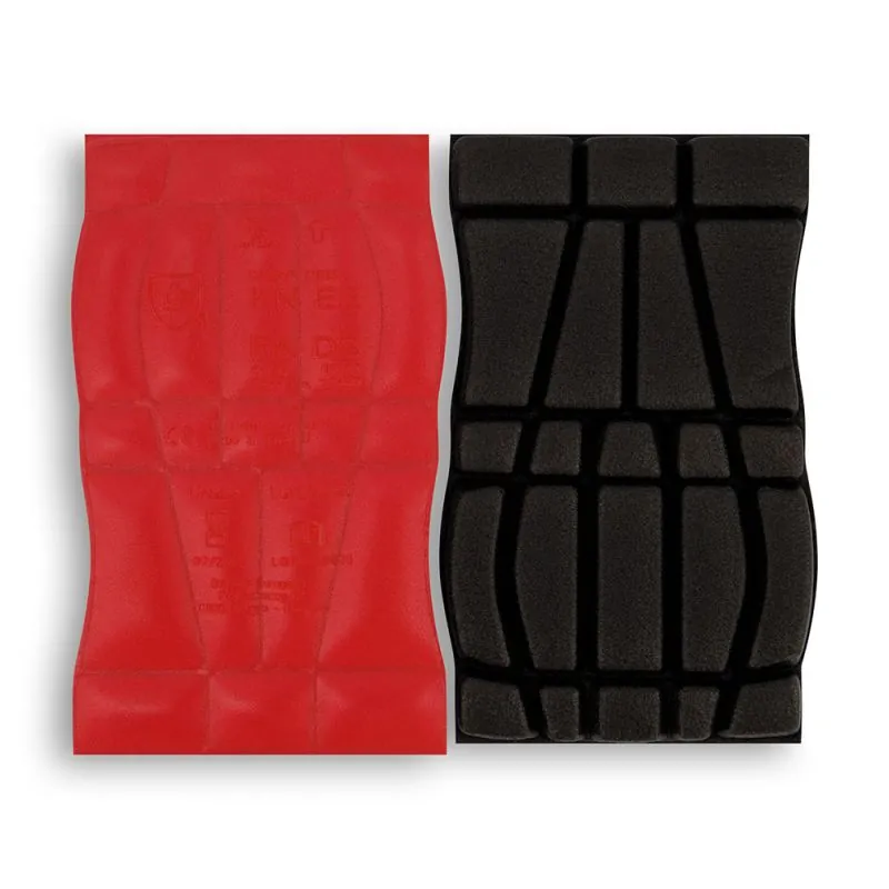 Plaques de protection genoux - FIDES DASSY Taille Unique Noir / Rouge