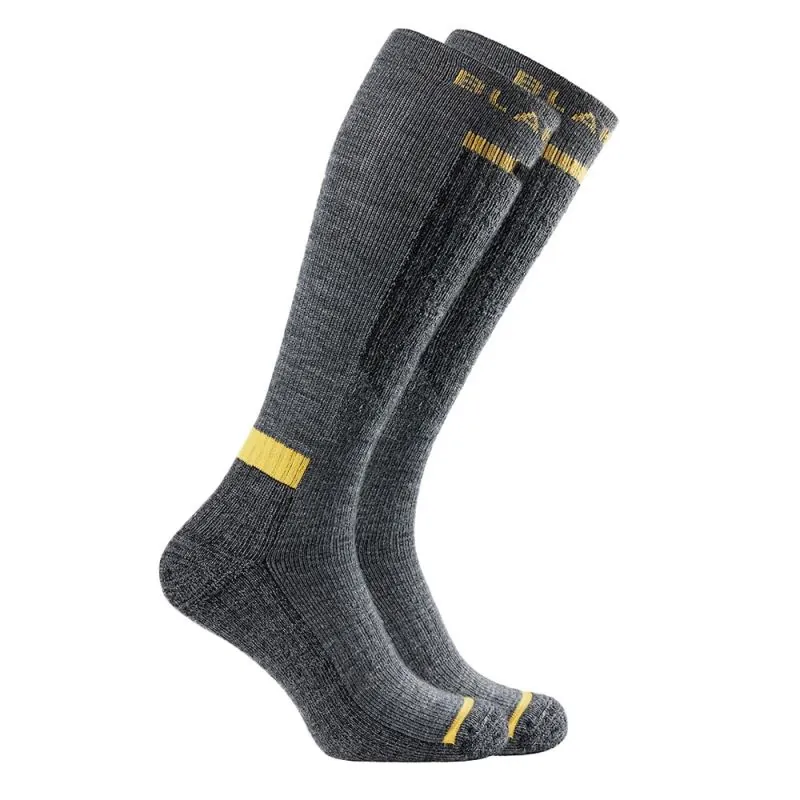 Chaussettes de travail hautes en laine - 25021084 BLAKLADER 40-42 Noir / Gris clair