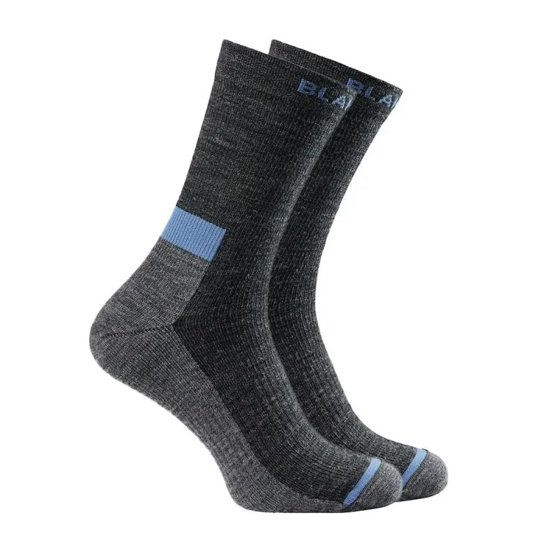 Chaussettes de travail fines en laine - 25001083 BLAKLADER Noir / Gris clair 37-39