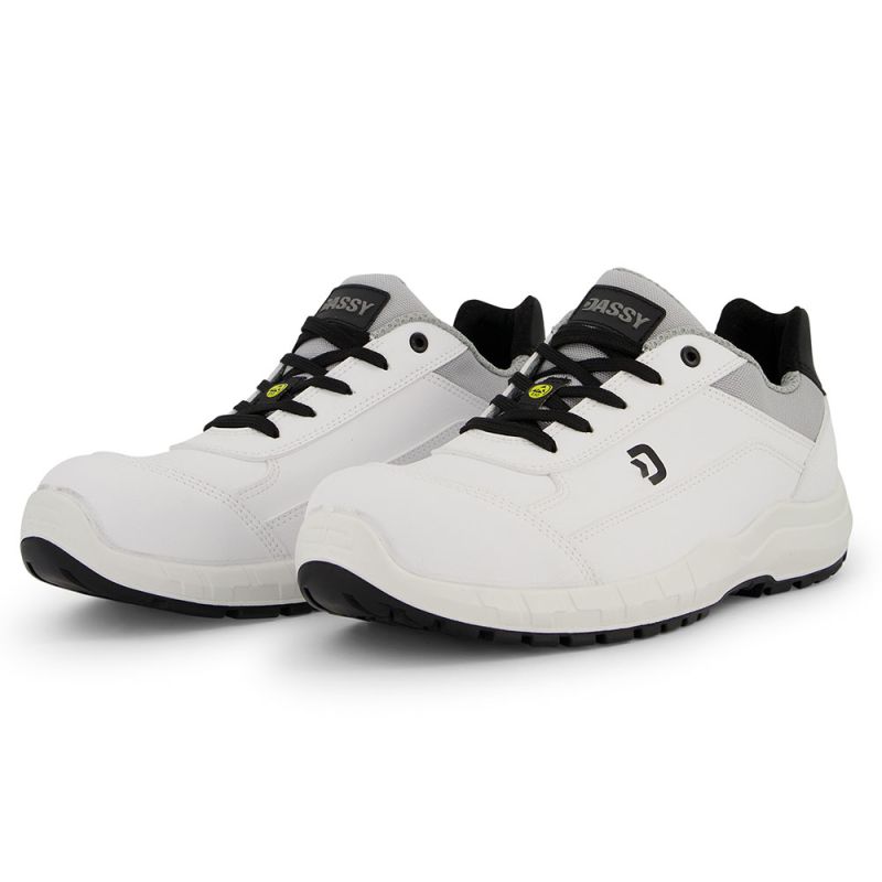 Chaussure de sécurité blanche sans métal S3S FO SR ESD - HORUS DASSY 46 Blanc