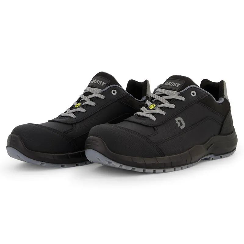 Chaussure de sécurité noir sans métal S3S FO SR ESD - HORUS DASSY 48 Noir