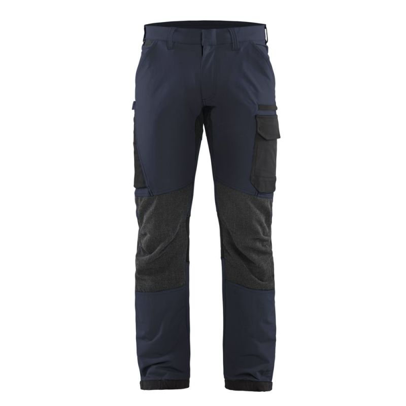 Pantalon de travail stretch 4D léger slim - BLAKLADER 14221645 40 Marine Foncé / Noir