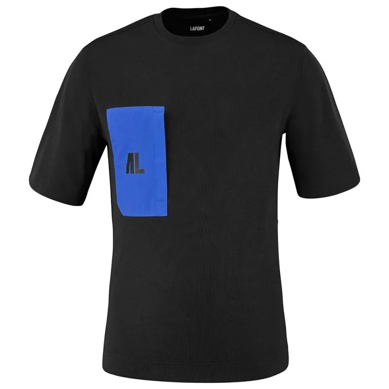 T-shirt de travail avec poche contrastée Lafont CREW - 2TBKCPIW 1 / Taille S Noir / Bleu