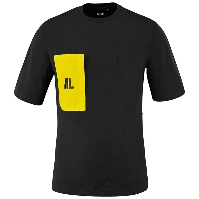 T-shirt de travail avec poche contrastée Lafont CREW - 2TBKCPIW 3 / Taille L Noir / Jaune