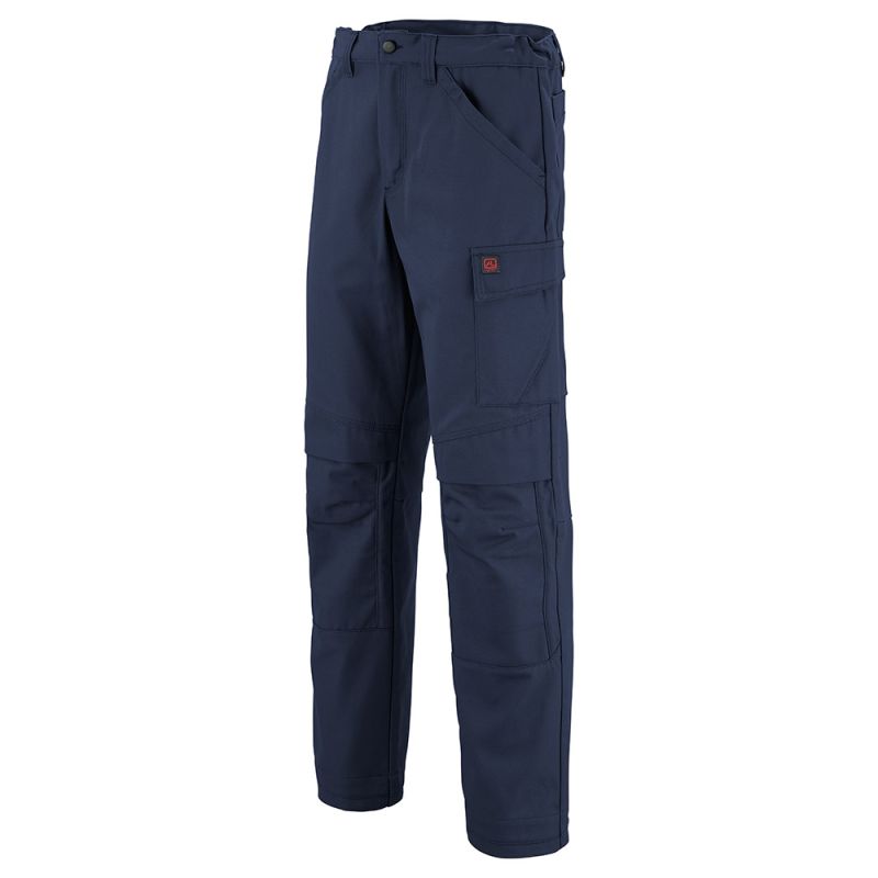 Pantalon de travail avec poches genoux coton / polyester recyclé Lafont BASALTE - 1MIMUPPI 4 / 52-54 Bleu Marine