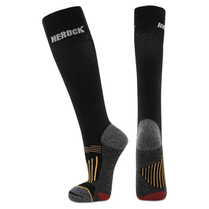 Chaussettes de compression noires HEROCK 23USK1903 - Déstockage Noir 44-46