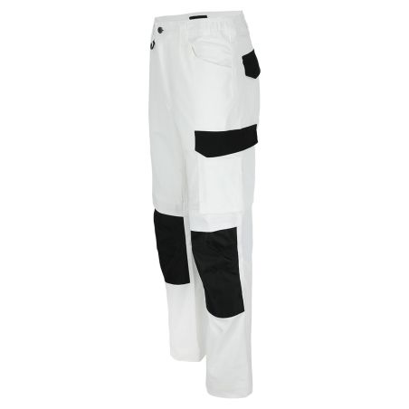 Pantalon de travail blanc avec poches genouillères HEROCK DERO