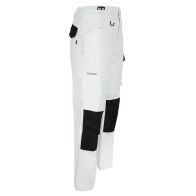 Pantalon professionnel blanc en coton souple HEROCK DERO