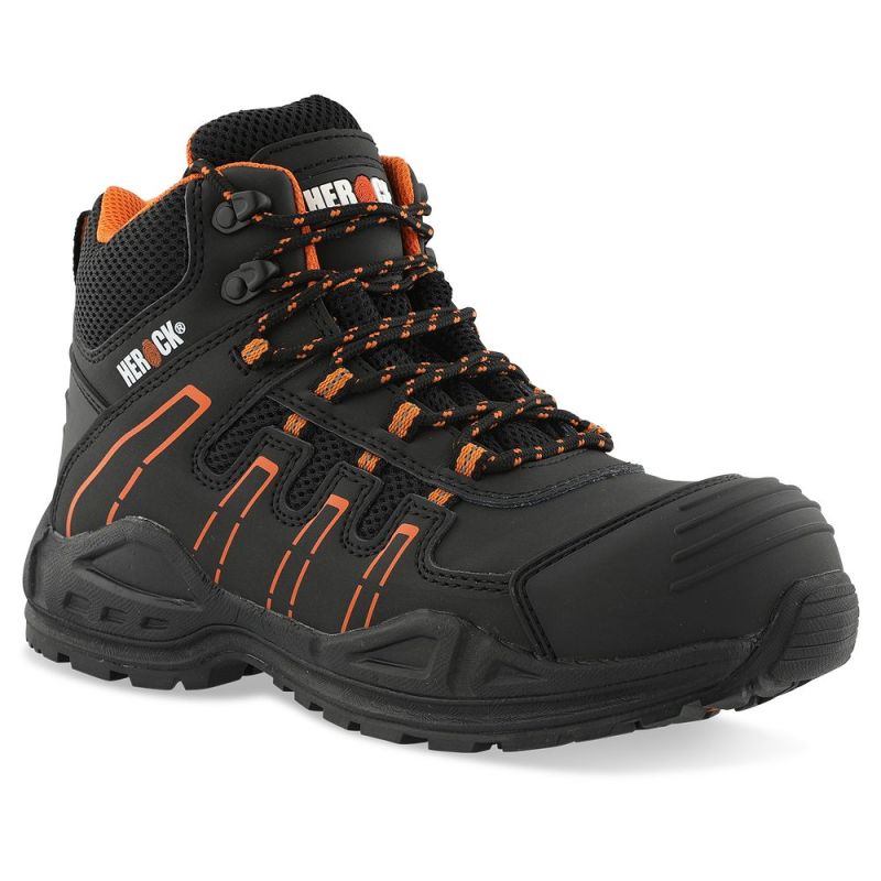 Chaussures de sécurité montantes S3 THALLO HEROCK - 23MSS2001 37 Noir / Orange