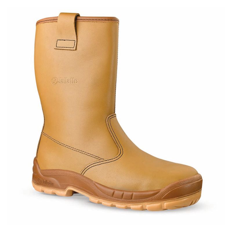 Bottes de sécurité en cuir camel S3 SRC Jallatte JALASKA - 00J0266 42 Marron