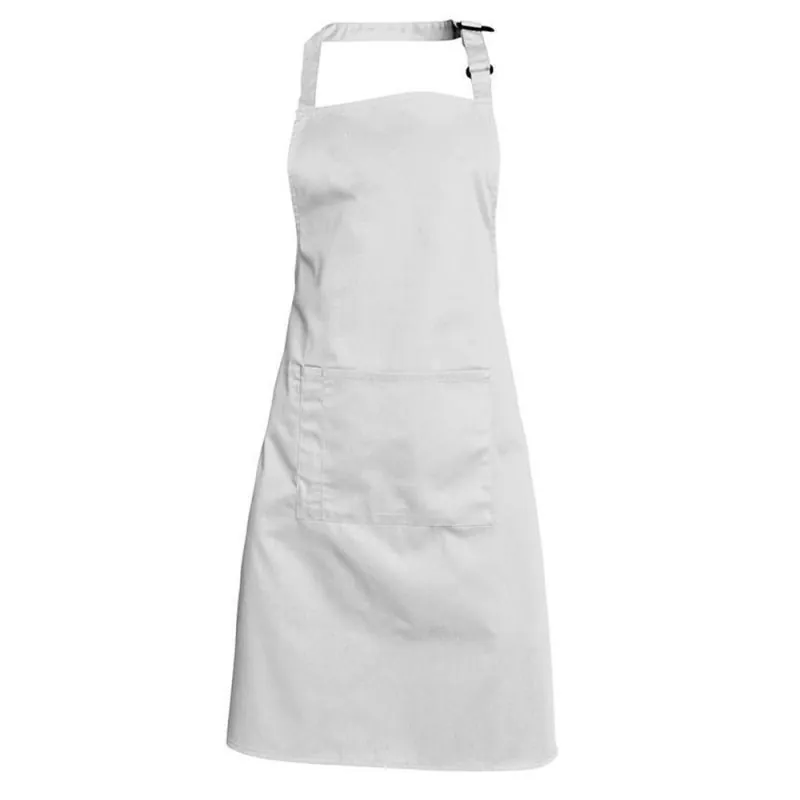 Tablier de cuisine blanc à bavette - ANDREA SNV Blanc Taille Unique