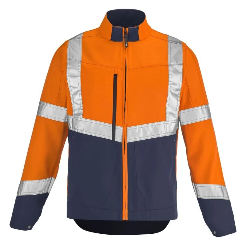 Veste haute visibilité classe 2 en polyester recycler Lafont LUTEA PI - 3HVN3PI 1 / Taille S Orange hivi / Bleu Marine