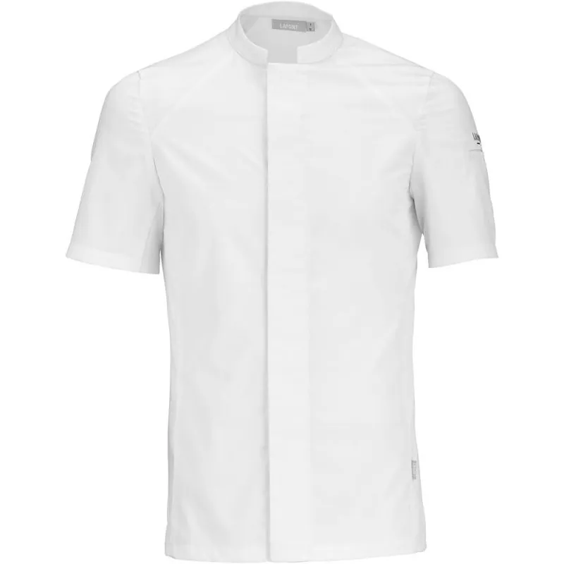 Veste de cuisine homme manches courtes Lafont BASIL 2 - 2BSLMC2 2 / Taille M Blanc