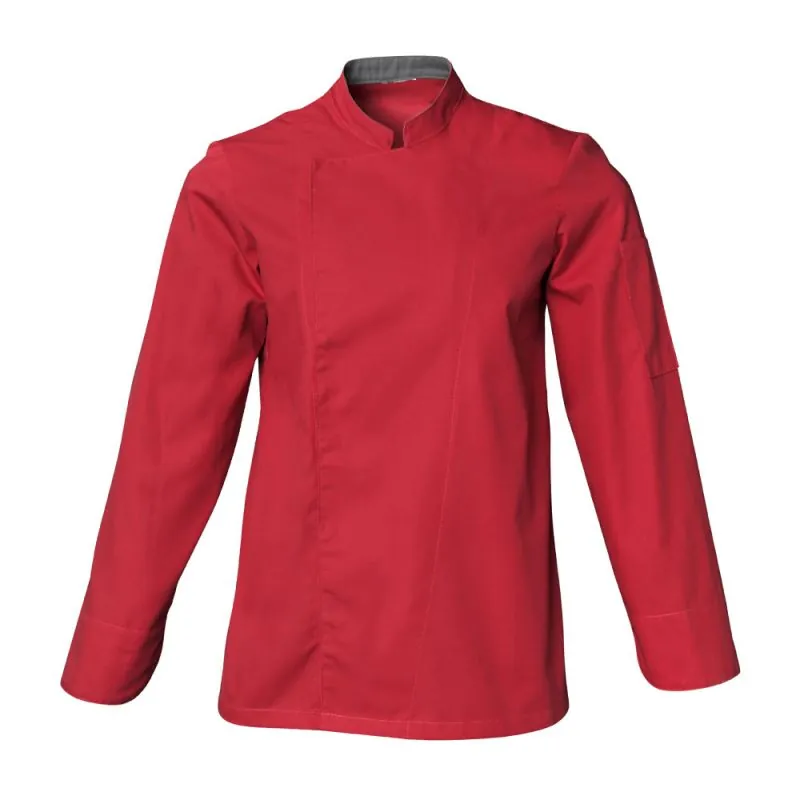 Veste de cuisine mixte manches longues - SNV COOKIE ML 0 / 36-38 Rouge