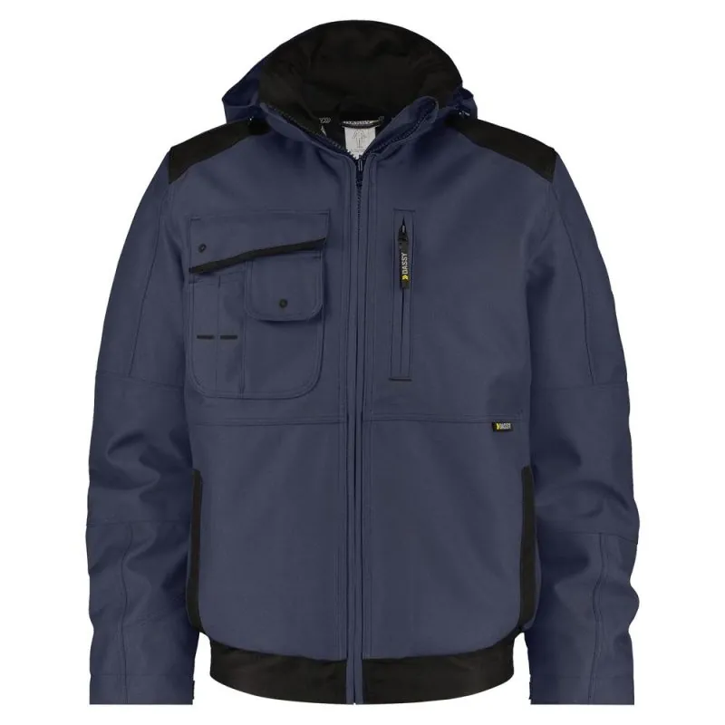 Veste pro hiver solide en canvas DASSY AUSTIN 0 / Taille XS Bleu nuit contrasté Noir
