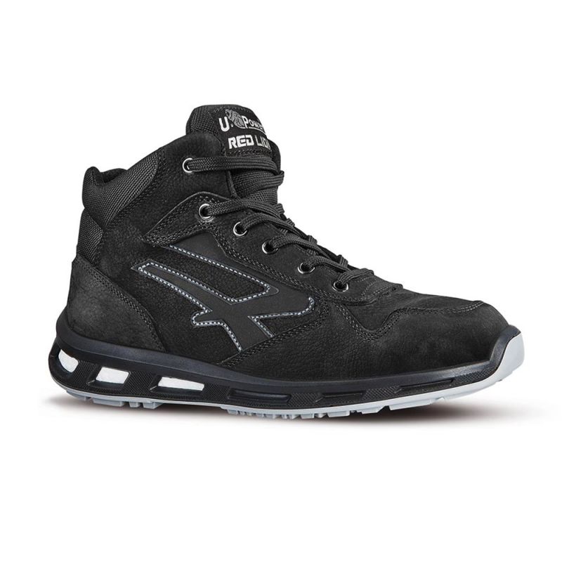 Baskets de sécurité hautes noires S3 SRC - LIFT U-POWER Red Lion 38 Noir