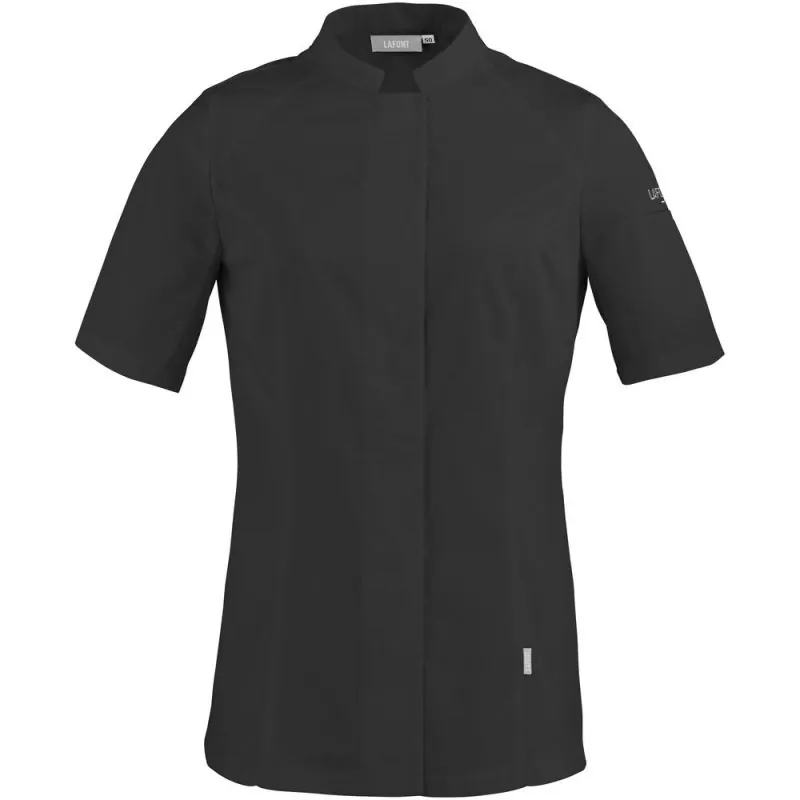 Veste de cuisine femme respirante à manches courtes Lafont PEPPER2 - 2PEPMC2 3 / Taille L Noir