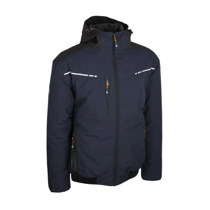 Blouson de travail imperméable et matelassé - BOLTON / BLUETON Singer Safety Marine / Noir 4XL