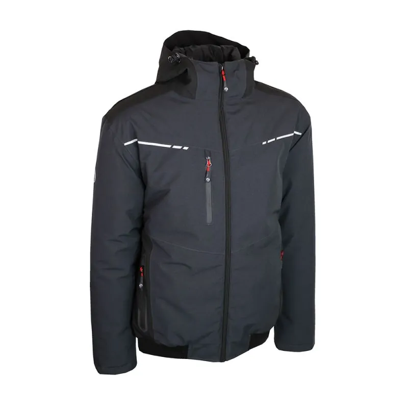 Blouson de travail imperméable et matelassé - BOLTON / BLUETON Singer Safety Gris / Noir L