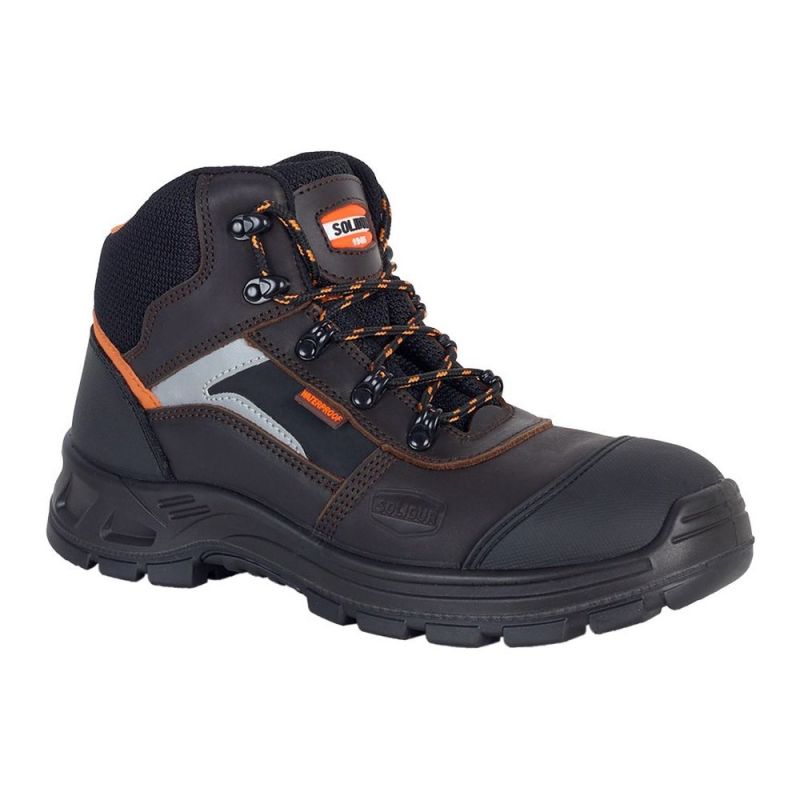 Chaussure de sécurité haute S3 - ALPHA SOLIDUR 47 Marron
