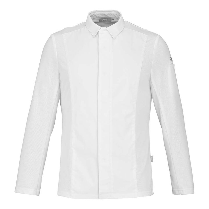 Veste de cuisine chemise blanche Lafont CARDAMOM 2 - 2CDM2 0 / Taille XS Blanc