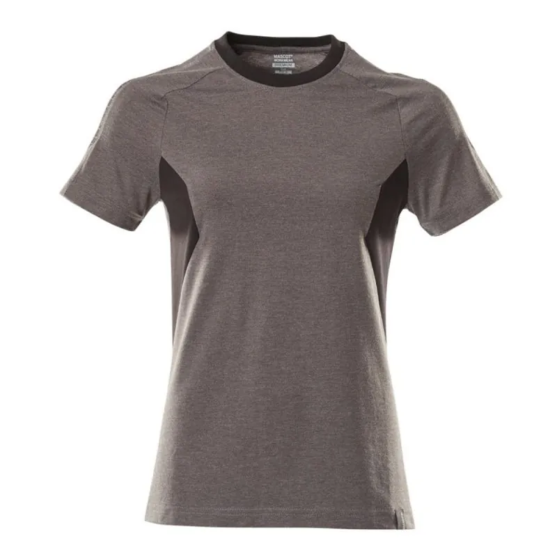 T-shirt de travail femme bicolore manches courtes MASCOT - 18392 Gris Anthracite / Noir M