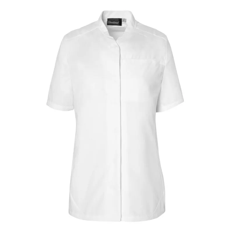 Veste de cuisine femme nid d'abeille manches courtes Molinel SIERRA Blanc Taille 0 / S