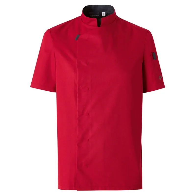 Veste de cuisine manches courtes homme Molinel SHADE Taille 1 / S Rouge Rubis