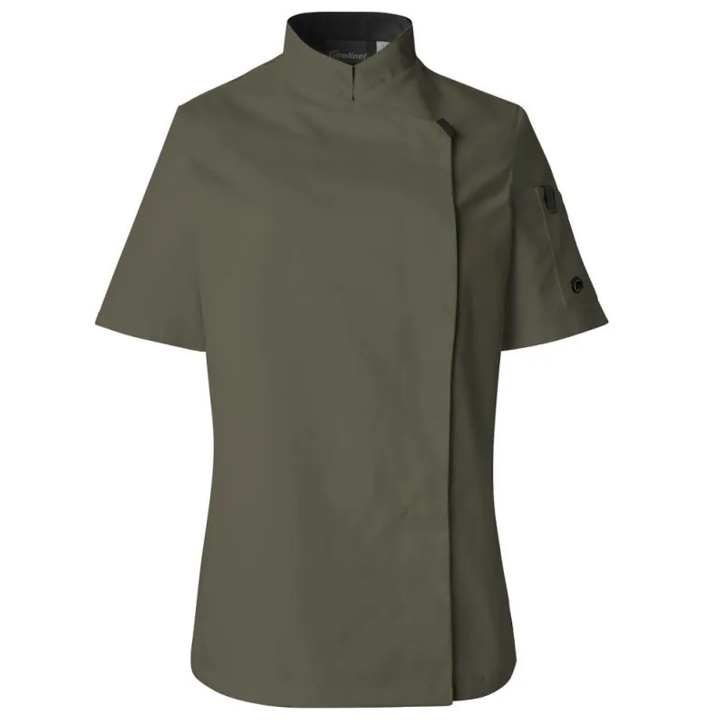 Veste de cuisine manches courtes femme Molinel SHADE Vert Olive Taille 2 / L