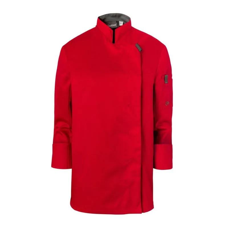 Veste de cuisine femme manches longues Molinel SHADE Rouge Rubis Taille 0 / S