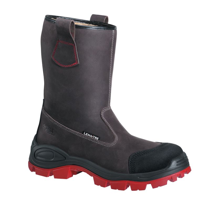 Bottes de chantier outdoor avec fourrure synthétique S3 SRC CI - TENERE LEMAITRE 40 Semelle Rouge
