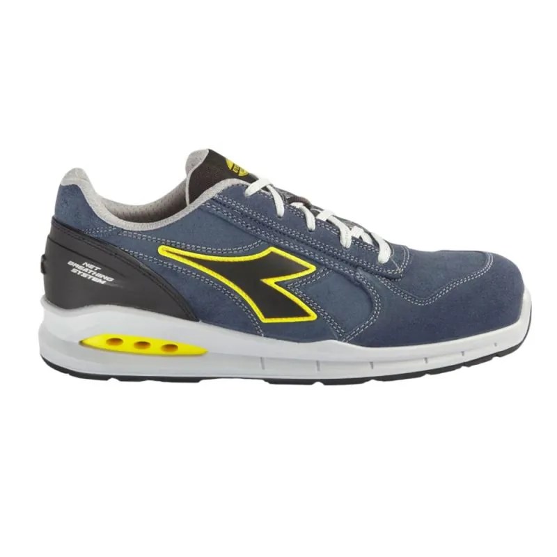 Baskets de sécurité cuir S3S FO SR - RUN NET AIRBOX LOW DIADORA 44 Bleu
