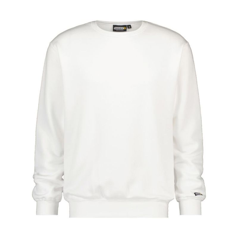 Sweat-shirt de travail blanc uni - DASSY LIONEL 2 / Taille M Blanc