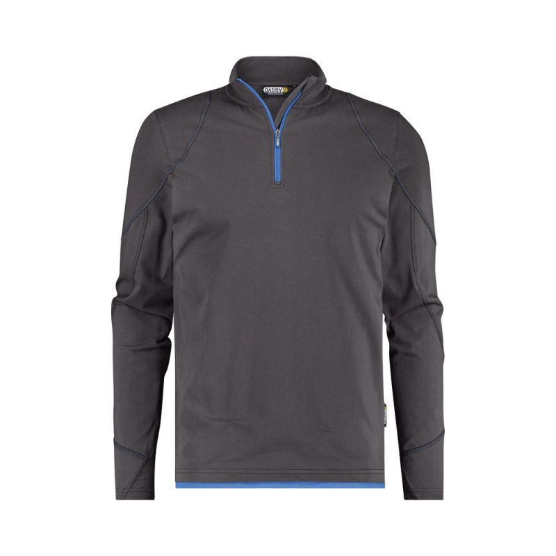 Tee-shirt pro manches longues SONIC DASSY 3 / Taille L Gris Contrasté Bleu
