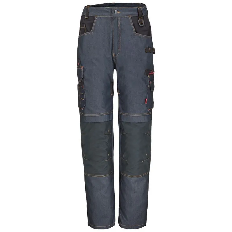 Jean de travail avec poches genoux LAFONT TERRA - 1ATNJEAN 1 / 40-42 Bleu Jean