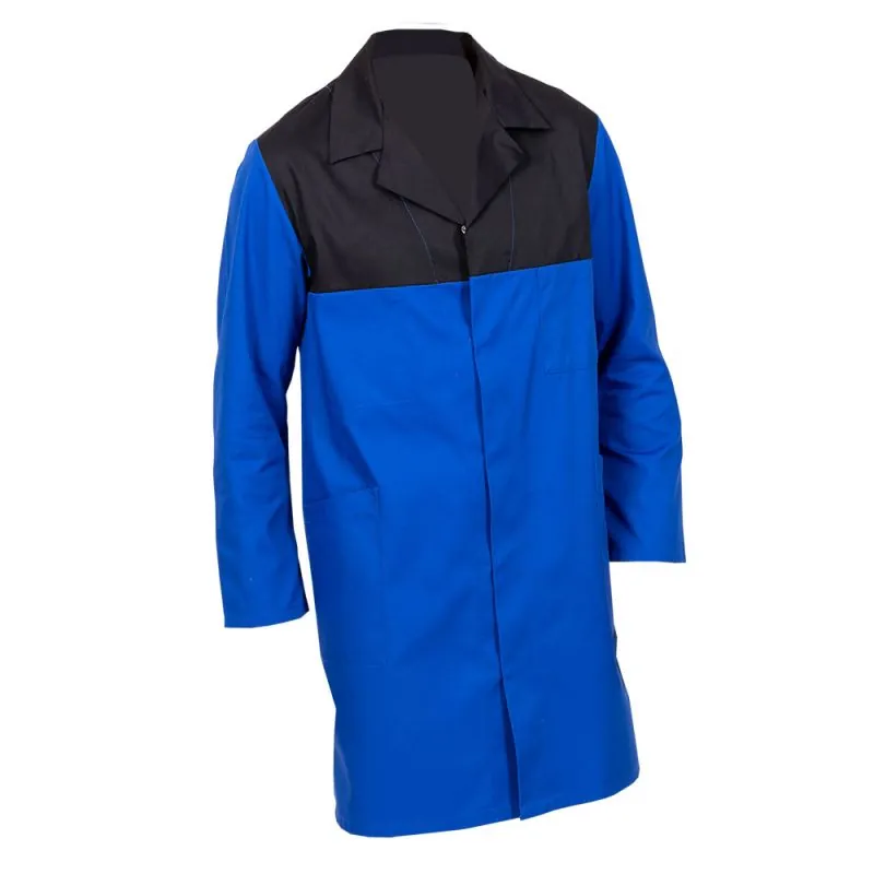 Blouse de travail bicolore polycoton à boutons-pression - BAO PBV T2 / Taille L Bugatti / Noir