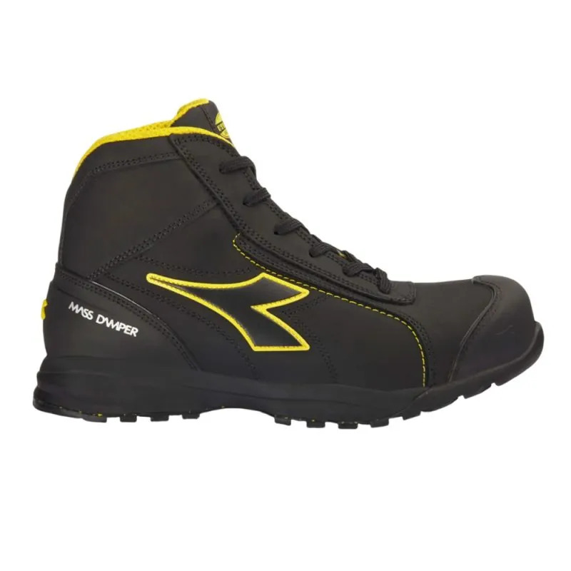 Baskets de sécurité montantes S3S FO HRO SR SC ESD - GLOVE MDS MASTER MID Diadora Utility 43 Noir
