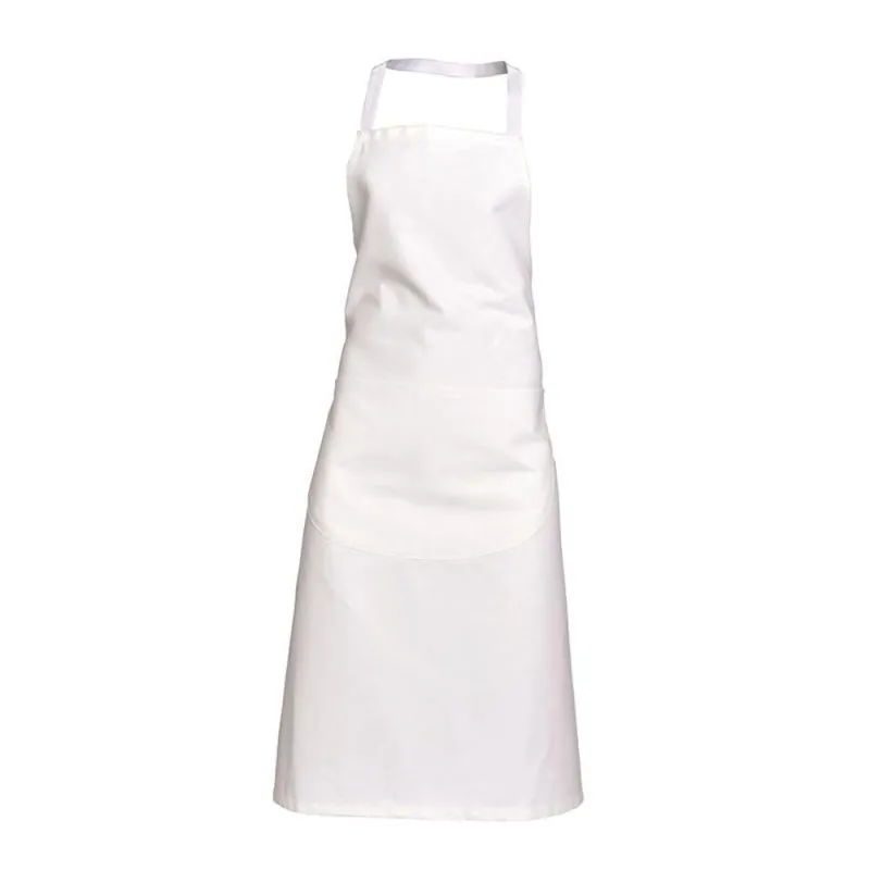 2 x Tablier pro à bavette blanc - VALET VALSX01B00 SNV Blanc Taille Unique