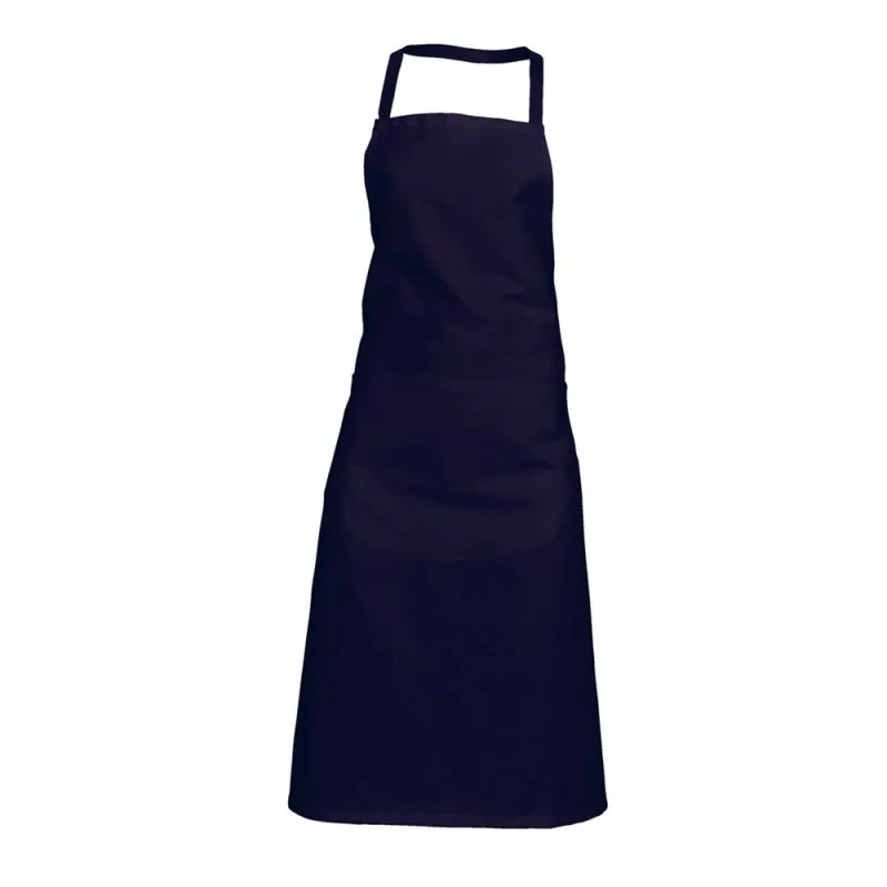 2 x Tablier cuisinier bleu marine à bavette - VALET VALSX01B12 SNV Bleu Marine Taille Unique