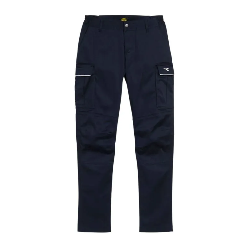 Pantalon de travail cargo souple pour femme - CARGO ATHENA Diadora Utility 36 Bleu Marine